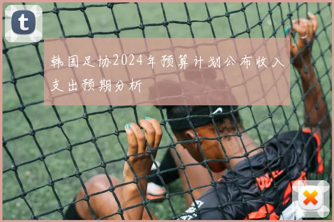 韩国足协2024年预算计划公布收入支出预期分析